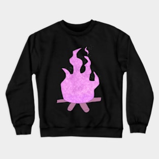 Pink Starry Flame Crewneck Sweatshirt